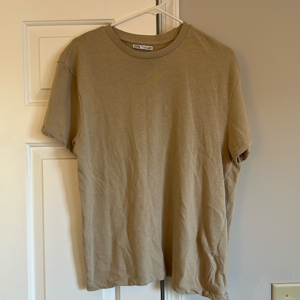 Zara Mens T-Shirt Short Sleeve Tee L